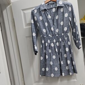 Polka Dot Blue Dress